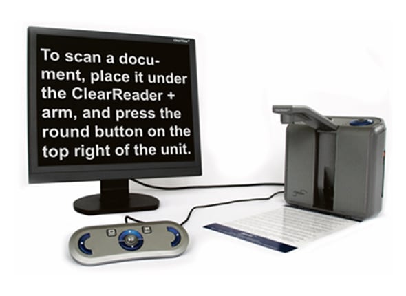 ClearReader+ Advanced - prenosná čítačka s klávesnicou